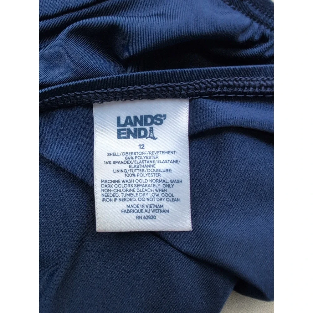 12 Lands End Navy Bikini Bottom